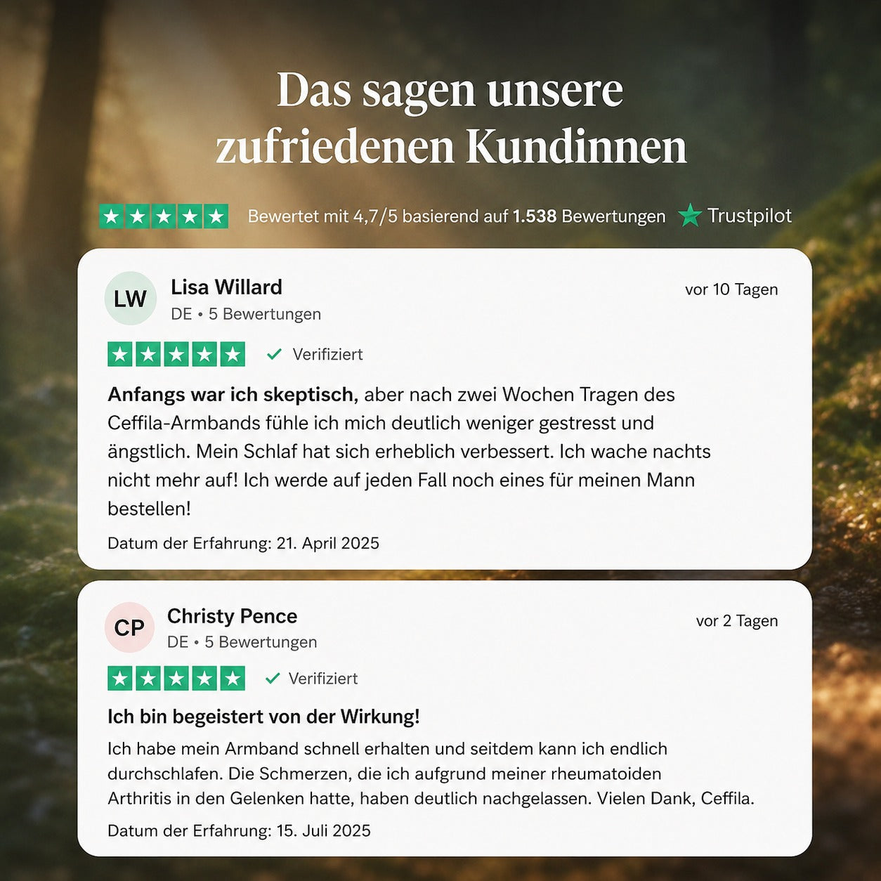 CEFFILA Armband | Ihre natürliche Lösung für die Wechseljahre